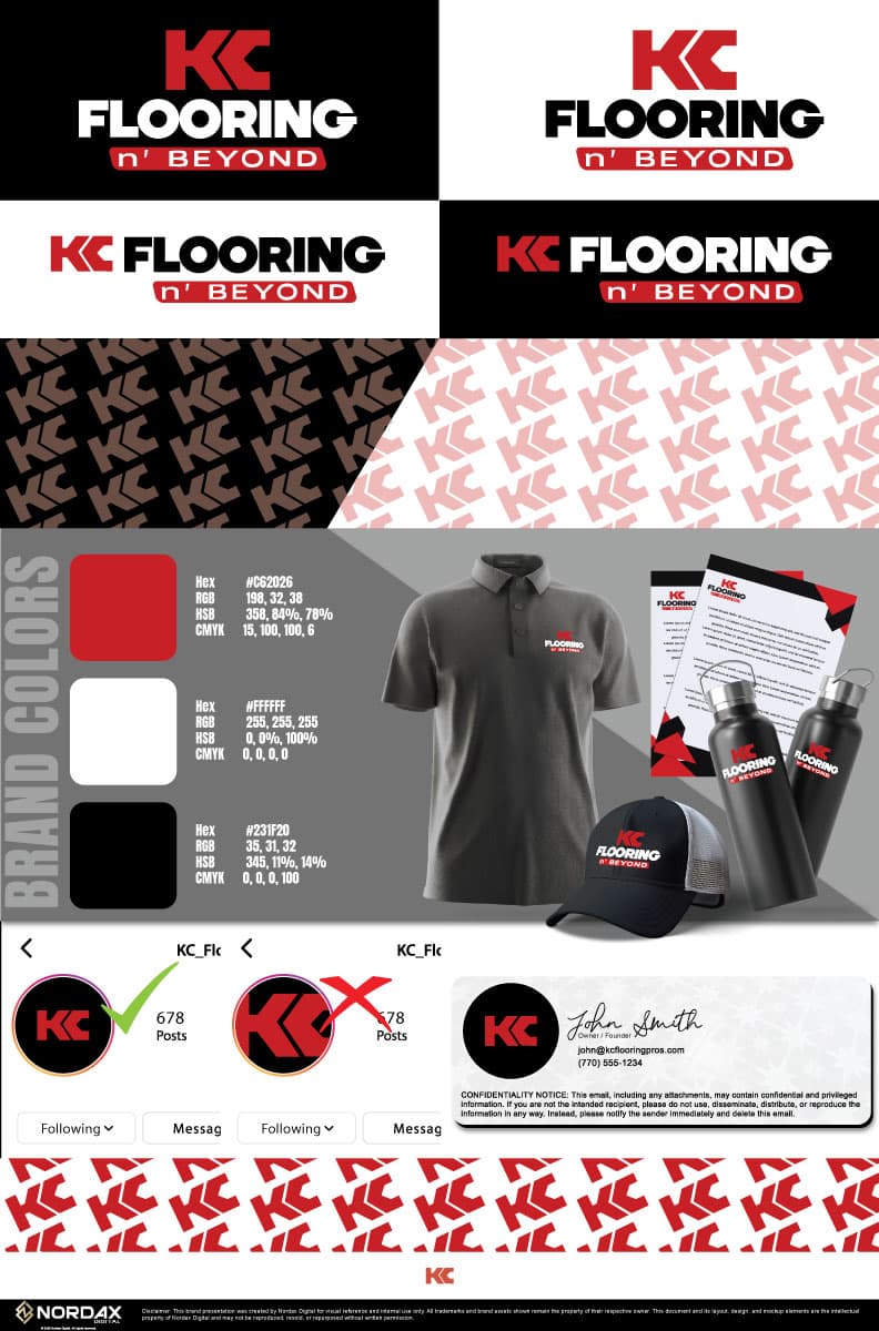 KC Flooring n' Beyond brand guide