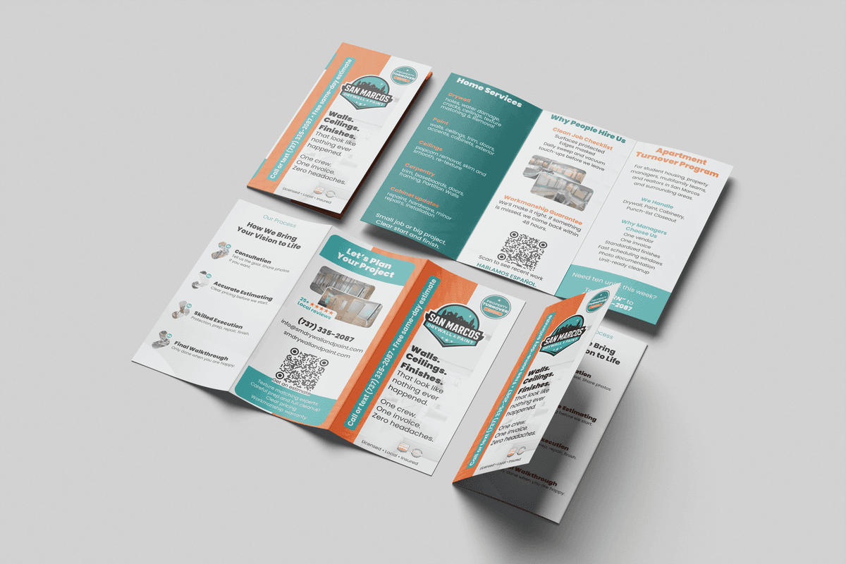 San Marcos Drywall & Paint brand design