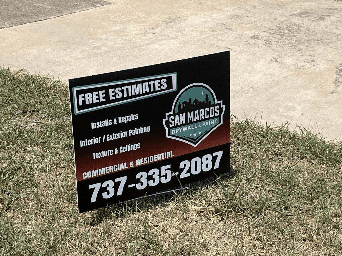 San Marcos Drywall & Paint print materials
