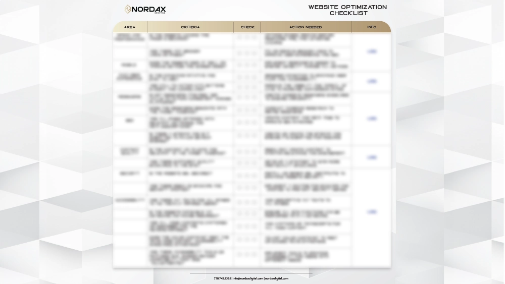 photo of the Nordax Digital Website Optimization Checklist PDF